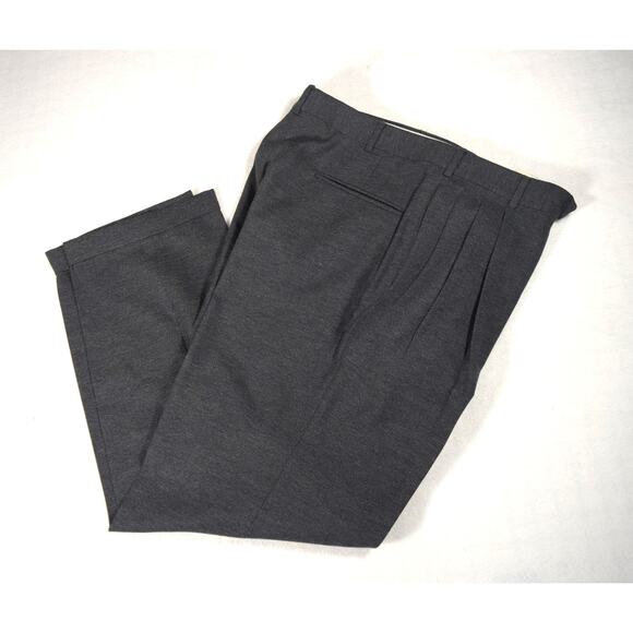 Nino Cerruti Dark Gray Custom Fit Dress Slacks 32" x 30" Trousers No Labels - Picture 7 of 8